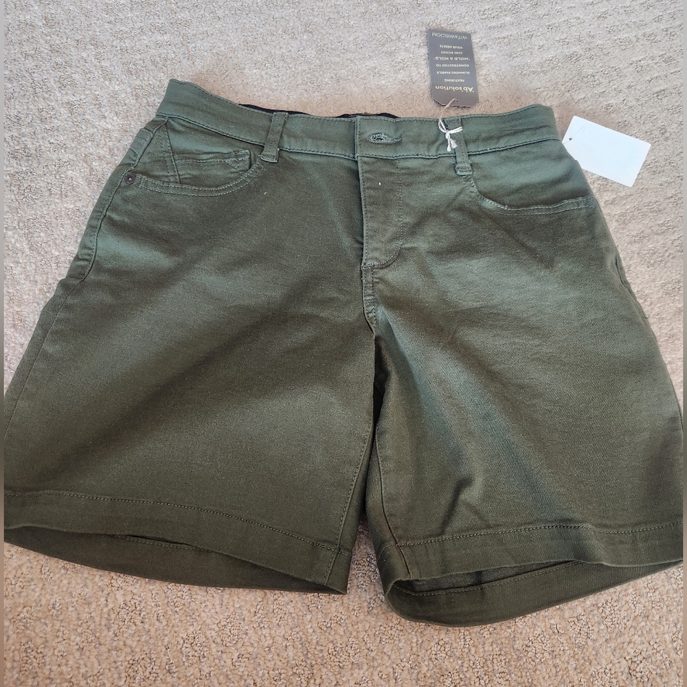Green Casual Shorts
